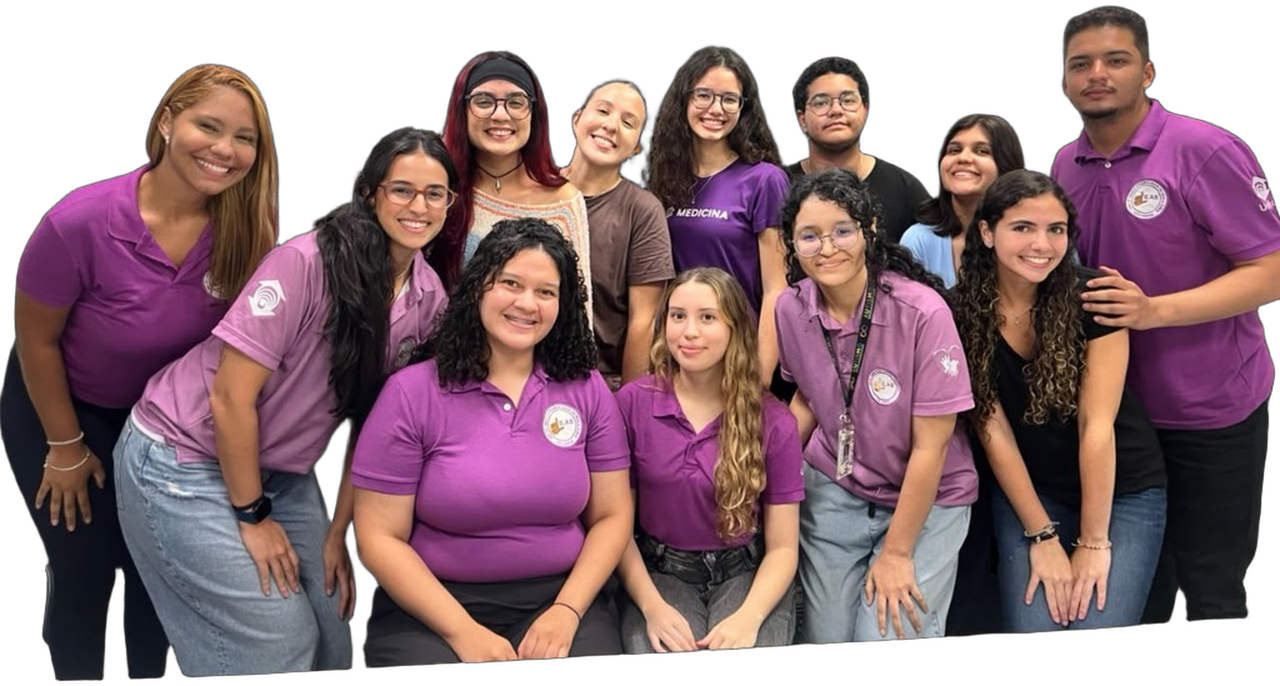 Time 2026.2 da LILAS, integrantes com as camisas da liga